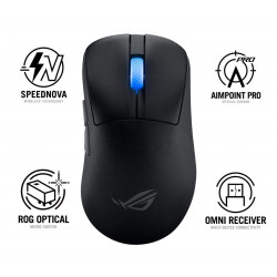 ASUS myš ROG Keris II Ace, bezdrátová herní myš, černá 90MP03N0-BMUA00