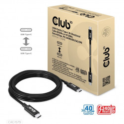 Club3D Kabel USB4 Gen3x2 Typ C 8K60Hz UHD Power Delivery 240W,...