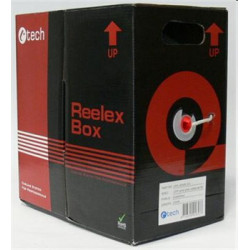 Eth kábel UTP drôt  c5e 305m C-TECH UTP-305-SO