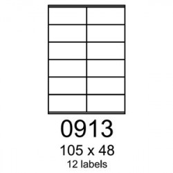 etikety RAYFILM 105x48 univerzálne biele R01000913A (100 list./A4)...