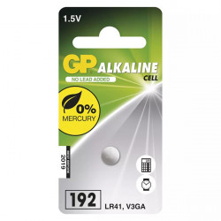 Batéria alkalická, 192F (LR41), LR41, 1.5V, GP, blister, 1-pack B13921
