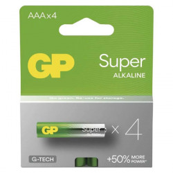 Batéria alkalická, AAA (LR03), AAA, 1.5V, GP, blister, 4-pack,...