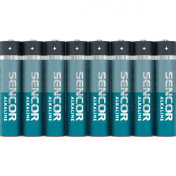 Batéria alkalická, AAA (LR03), AAA, 1.5V, Sencor, fólia, 8-pack SBA...
