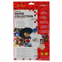 Logo tabelačné etikety 89mm x 23.4mm, A4, dvojradové, biele, 24...