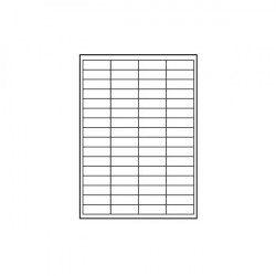 Logo etikety 48.5mm x 16.9mm, A4, matné, biele, 68 etikiet,...