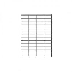 Logo etikety 52.5mm x 21.2mm, A4, matné, biele, 56 etikiet,...