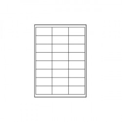 Logo etikety 66mm x 33.8mm, A4, matné, biele, 24 etikiet, 140g/m2,...