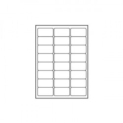 Logo etikety 68mm x 36mm, A4, matné, biele, 24 etikiet, 140g/m2,...