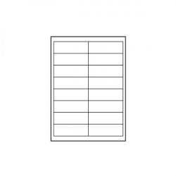 Logo etikety 99.1mm x 34mm, A4, matné, biele, 16 etikiet, 140g/m2,...