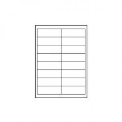 Logo etikety 99.1mm x 34mm, A4, matné, biele, 16 etikiet, 140g/m2,...