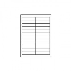 Logo etikety 100mm x 23mm, A4, matné, biele, 24 etikety, 140g/m2,...