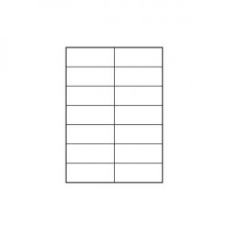 Logo etikety 105mm x 42.4mm, A4, matné, biele, 14 etikiet, 140g/m2,...
