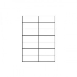 Logo etikety 105mm x 42.4mm, A4, matné, biele, 14 etikiet, 140g/m2,...