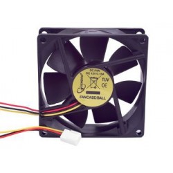 Gembird ventilátor pre PC case, 80x80mm, 3-pin, guličkové ložisko...