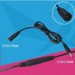 Predlžovací kábel k zdroju samec/samica 5.5x2.1mm (0,5m) PKNZ-05