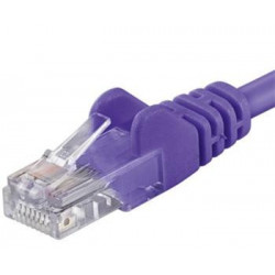 PremiumCord Patch kabel UTP RJ45-RJ45 level 5e 0.25m, fialová...