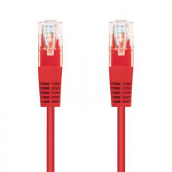 Kabel C-TECH patchcord Cat5e, UTP, červený, 0,5m CB-PP5-05R