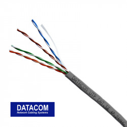 Metráž DATACOM UTP drát CAT5E  PVC 50m šedý 1363
