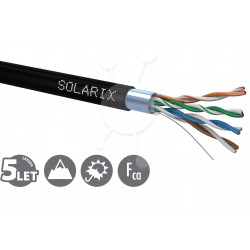 Instalační kabel Solarix CAT5E FTP PE Fca venkovní 100m/box...
