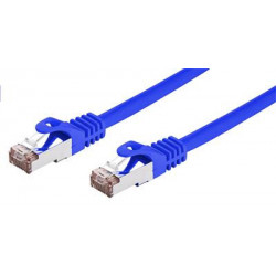 Kabel C-TECH patchcord Cat6, FTP, modrý, 1m CB-PP6F-1B