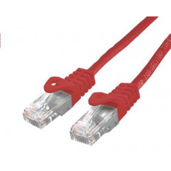 Kabel C-TECH patchcord Cat6, UTP, červený, 3m CB-PP6-3R