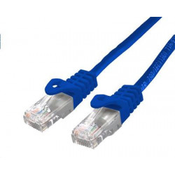 Kabel C-TECH patchcord Cat6, UTP, modrý, 3m CB-PP6-3B