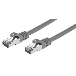 Kabel C-TECH patchcord Cat7, S/FTP, šedý, 0,25m CB-PP7-025