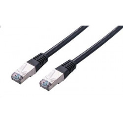 Kabel C-TECH patchcord Cat5e, FTP, černý, 2m CB-PP5F-2BK