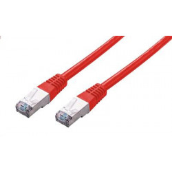 Kabel C-TECH patchcord Cat5e, FTP, červený, 0,5m CB-PP5F-05R