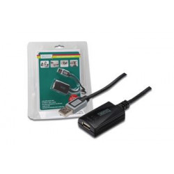 Digitus USB 2.0 aktivní prodlužovací kabel 5m , Blister DA-70130-4