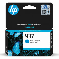 HP Ink/HP 937 Cyan Original Ink Cart 4S6W2NE#CE1