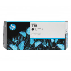HP 738 300-ml Black DesignJet Ink Cartridge 498N8A