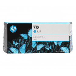 HP 738 300-ml Cyan DesignJet Ink Cartridge 676M6A