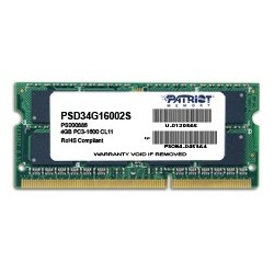 Patriot 4GB Signature Line 1600MHz DDR3 CL11 SODIMM PSD34G16002S