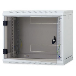 Nástěnný rack RUA 12U/500mm odn.boč+skl.dv.černý RUA-12-AS5-BAX-A1