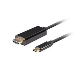 Lanberg USB-C(M)- HDMI(M) kabel 3m 4K 60Hz černá  CA-CMHD-10CU-0030-BK