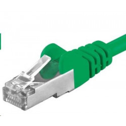 Premiumcord Patch kabel CAT6a S-FTP, RJ45-RJ45, AWG 26/7 7m, zelená...