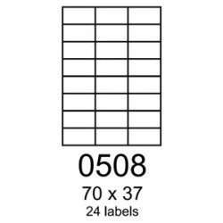 etikety RAYFILM 70x37 univerzálne biele R01000508A (100 list./A4)...