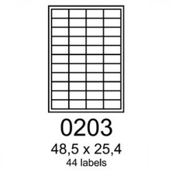 etikety RAYFILM 48,5x25,4 univerzálne biele R01000203A (100...