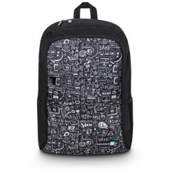 CONNECT IT Doodle batoh, 15,6" , 5 kapes, pláštěnka, ČERNÝ CFF-7100-DD