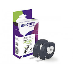 páska "wecare" DYMO S0721610, LetraTag PLAST,Black/White,2*12mm*4m...