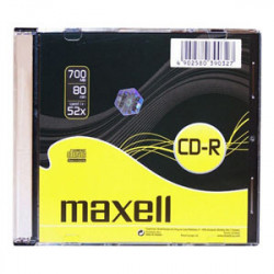 CD-R MAXELL 700MB 52X Slim box 1ks 624832.01.IN/005/003