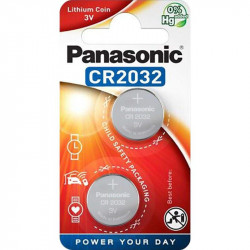 PANASONIC Lithium, Batérie, CR2032, 3V, 2ks AAPA008