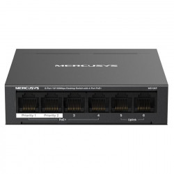 MERCUSYS MS106P, 6-Port 100 Mbps Desktop Switch