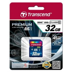 Transcend SDHC karta 32GB Class 10 UHS-I 300x TS32GSDU1