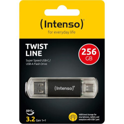 INTENSO Twist Line, USB-C/USB-A, USB Kľúč, 256GB 3539492