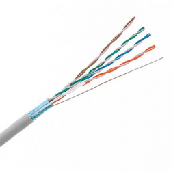 KELine kabel FTP, Cat5E, drôt, LSOH, box 305m - šedá KE300S26-RLX