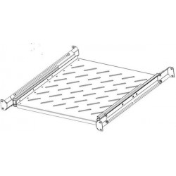 Legrand EvoLine 4-bodová výsuvná police 1U 525mm 65kg E4S1U62SS