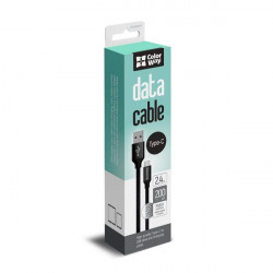 ColorWay Kábel USB Type-C 2.4A 2m CW-CBUC008-BK