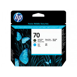 HP Tisková hlava 70, Matte Black and Cyan C9404A